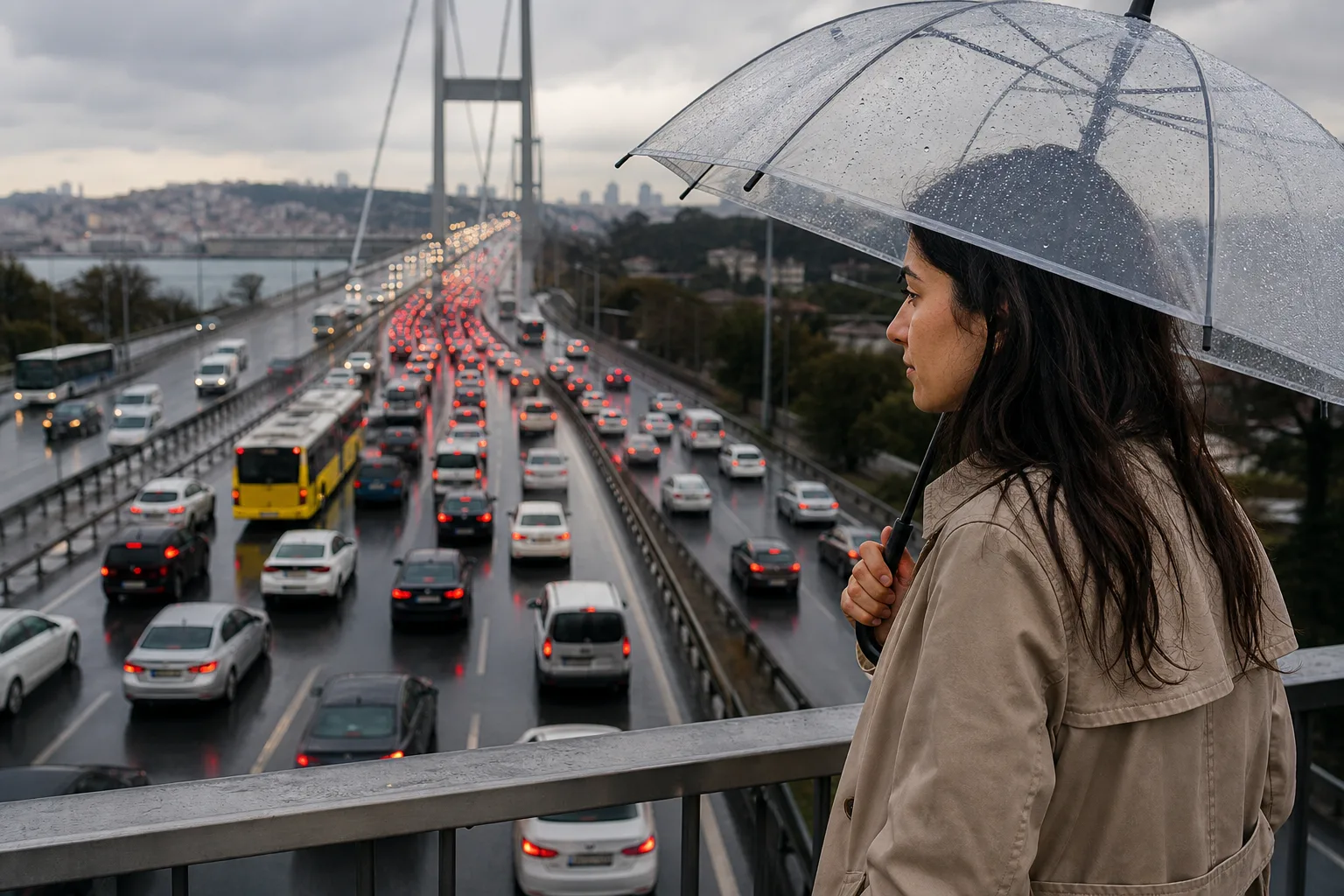 İstanbul Trafiği Yağışla Canlandı: Yoğunluk Yüzde 71’e Ulaştı