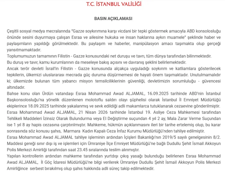 İstanbul Valiliği’nden “Manipülasyon” Açıklaması