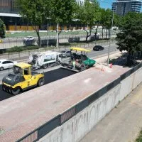 İstanbul Yolu'nda hummalı asfalt çalışması