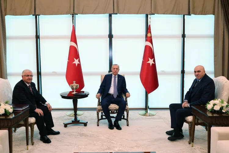 İtalya Savunma Bakanı Crosetto'nun Ankara ziyaretinden kare.