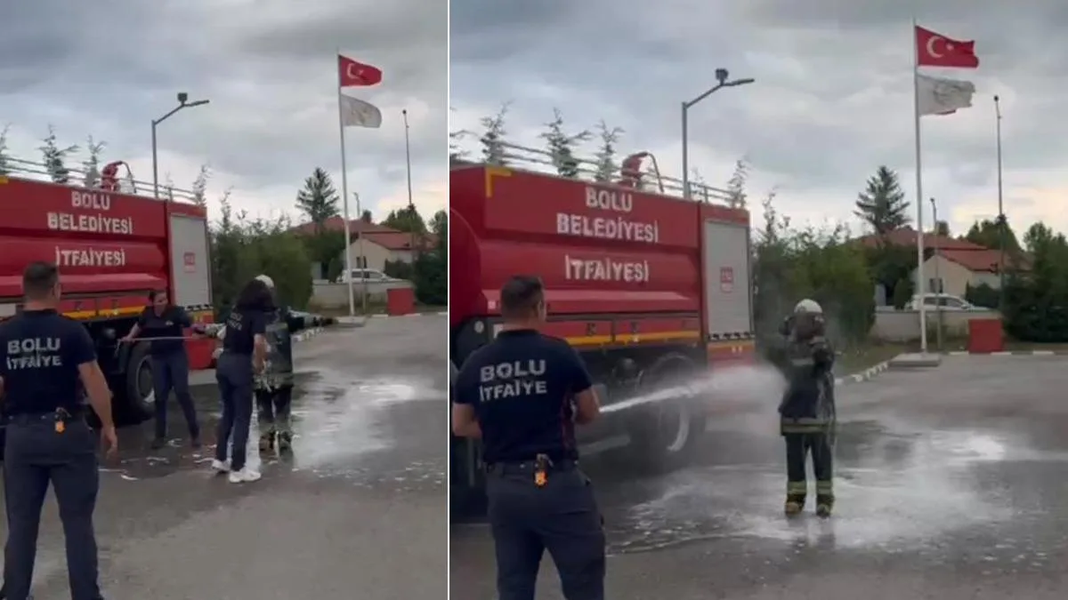İtfaiye Stajyeri, Eşsiz Bir Sürprizle Karşılaştı!