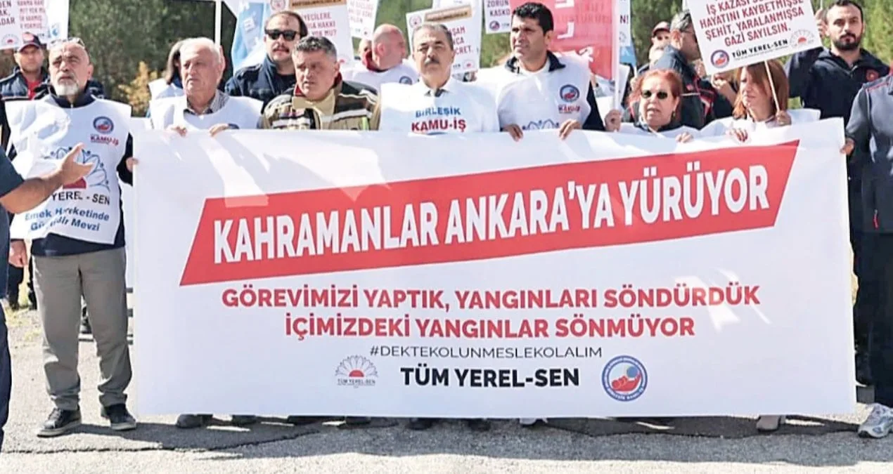 İtfaiyeciler, Şehitlik ve Gazilik Hakkı İçin Yürüdü