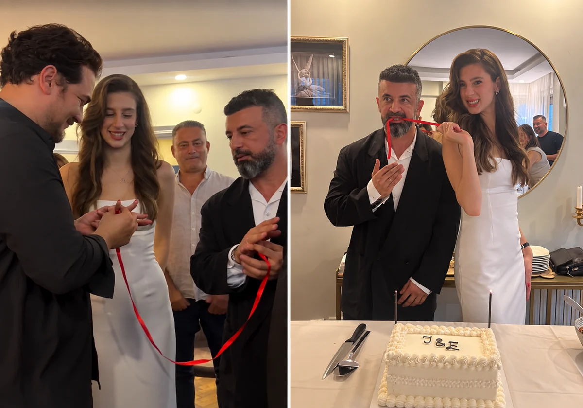 Itır Esen ve Engin Aykanat, Nişan Töreninde Yüzükleri Çağatay Ulusoy Taktı