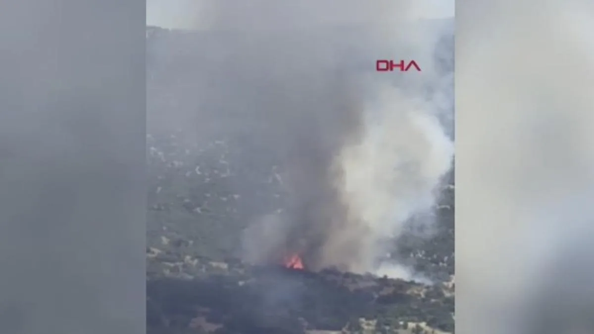 İzmir’de Orman Yangınına Hızla Müdahale Ediliyor!