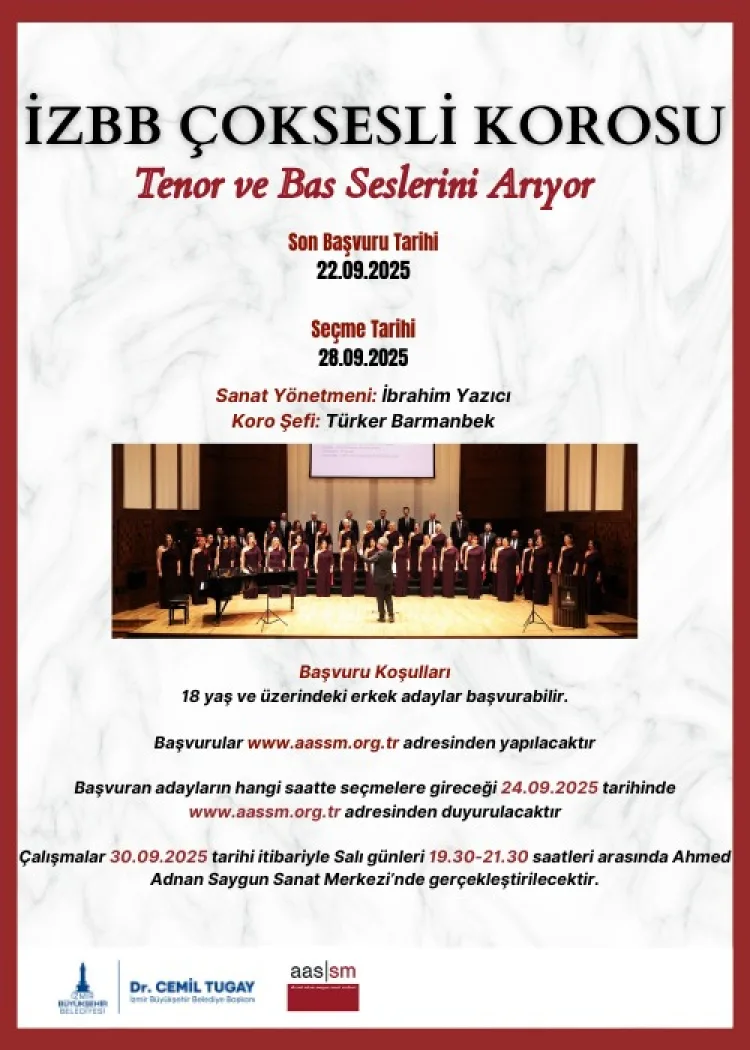 İzmir’de Yeni Koro İçin Başvurular Başladı!
