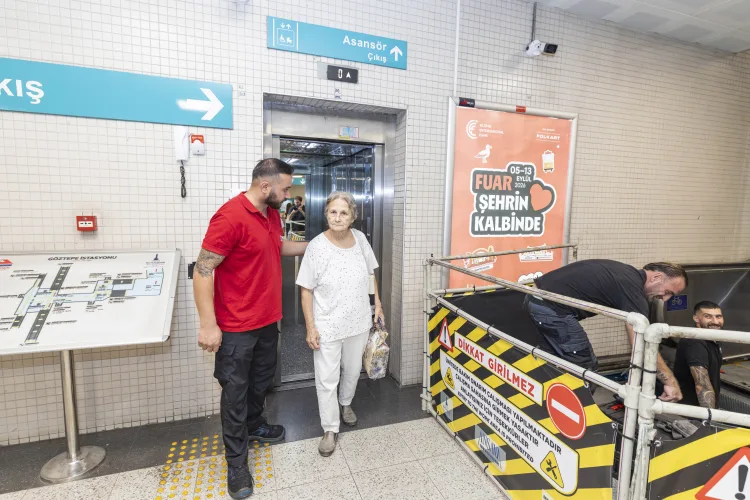 İzmir Metro’da Yürüyen Merdiven Bakımları Devam Ediyor