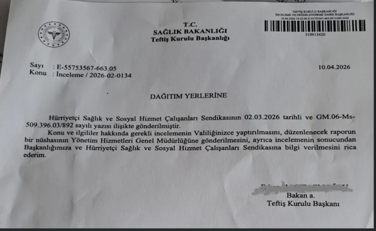 İzmit Sağlık Müdürü’ne Mobbing İddiaları İle İlgili İnceleme