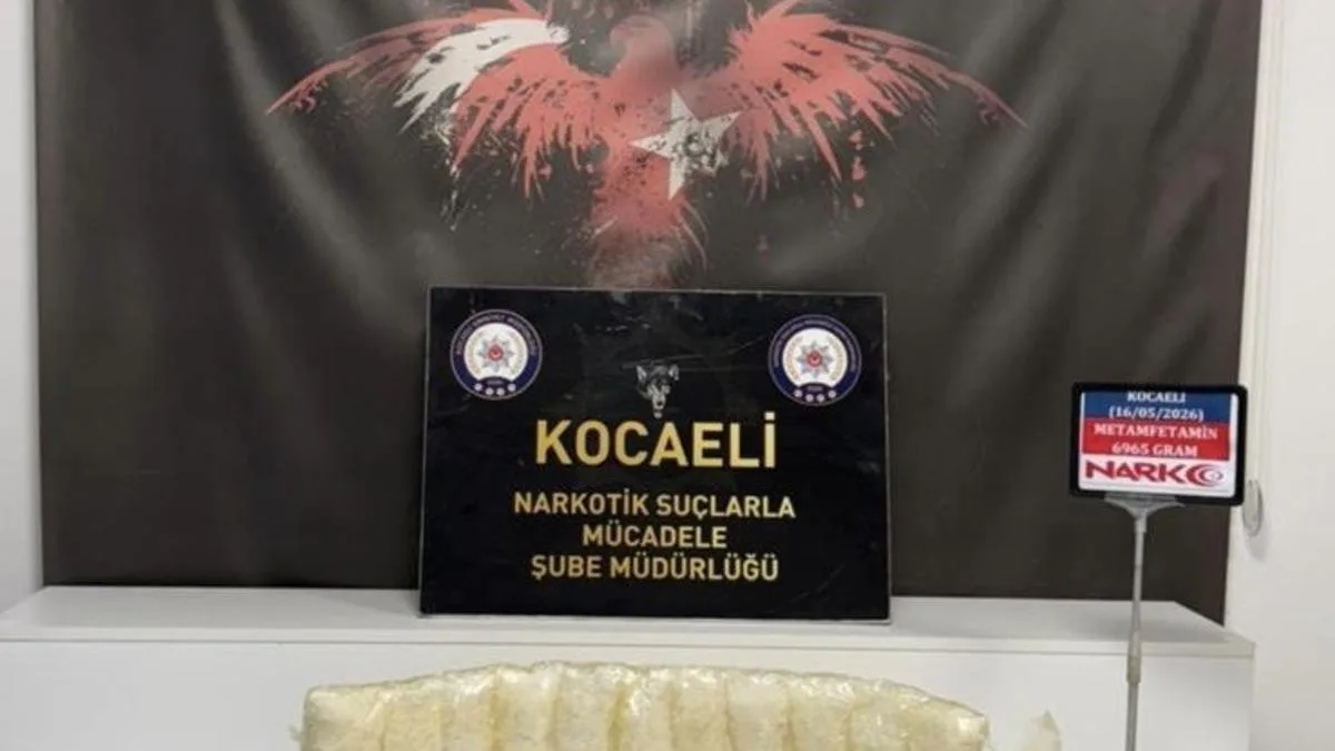 İzmit’te 7 Kg Metamfetamin Ele Geçirildi!