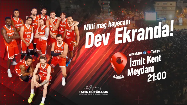İzmit’te Eurobasket Heyecanı Dev Ekranda!