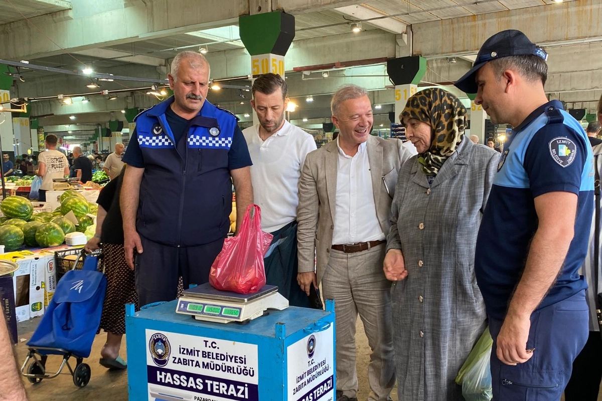 İzmit’te Pazar Denetimlerinde Hassas Terazi Dönemi