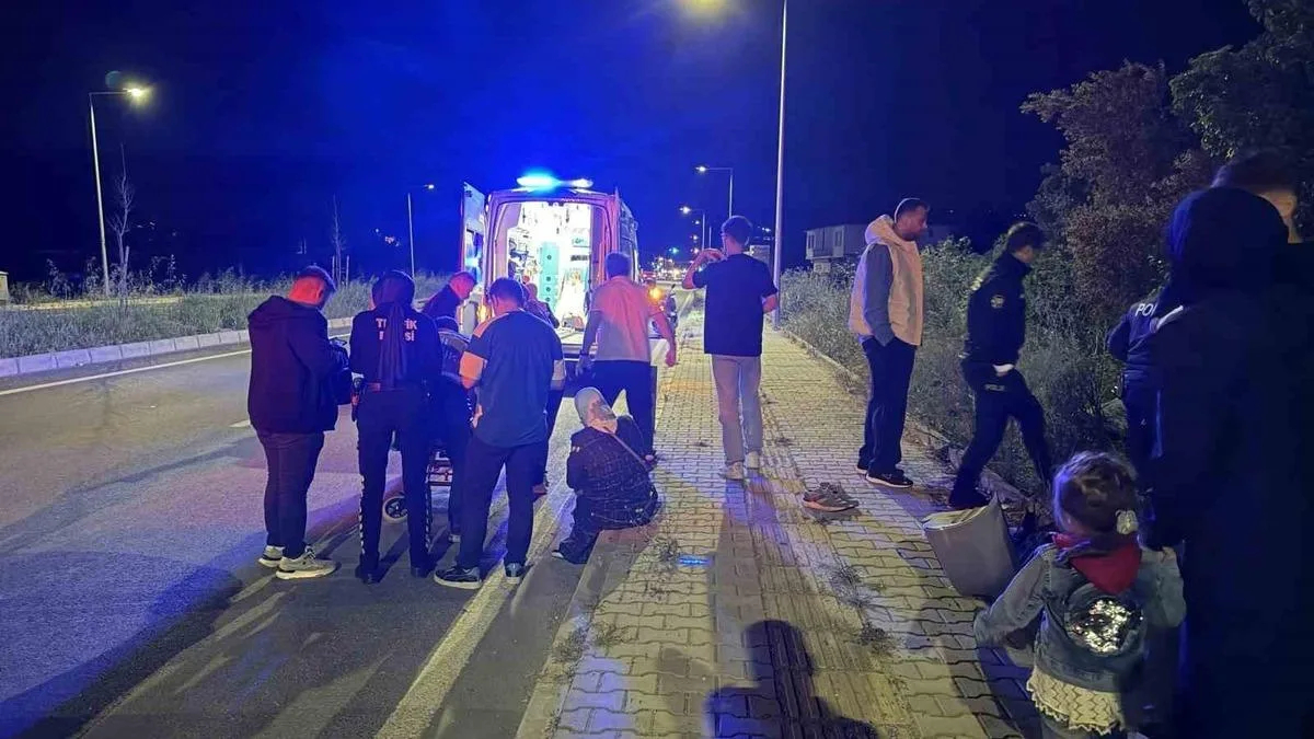 İznik’te otomobil tarlaya uçtu: 4 yaralı!