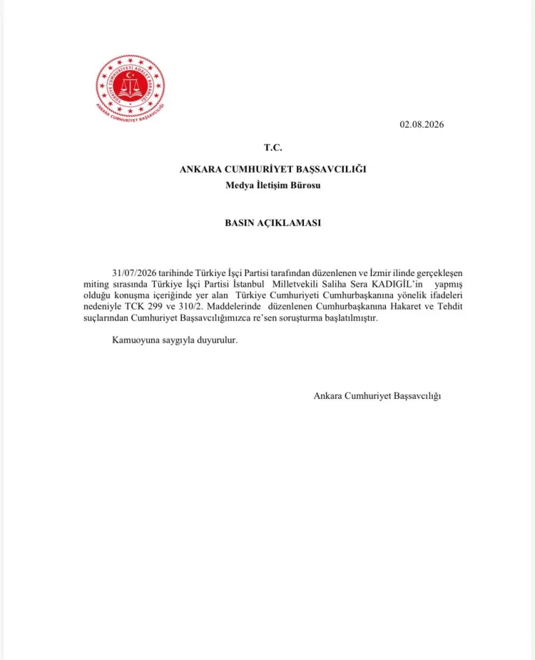 Kadıgil’e Soruşturma: Cumhurbaşkanına Hakaret!