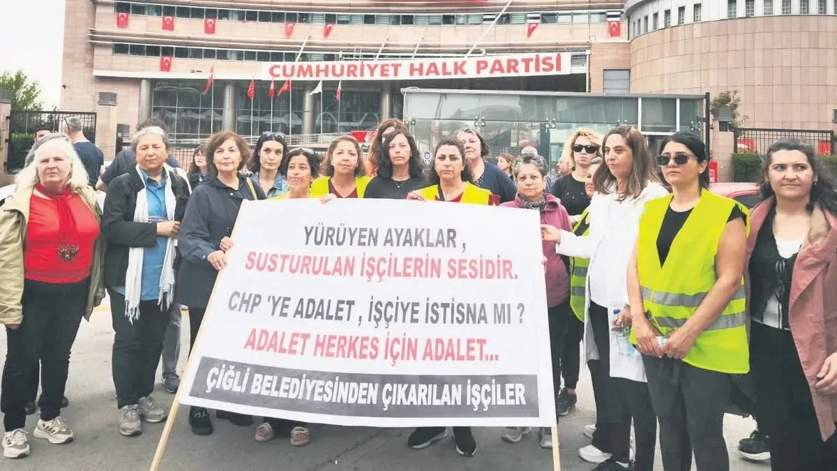 Kadın İşçilerden CHP Genel Merkezi’ne Protesto