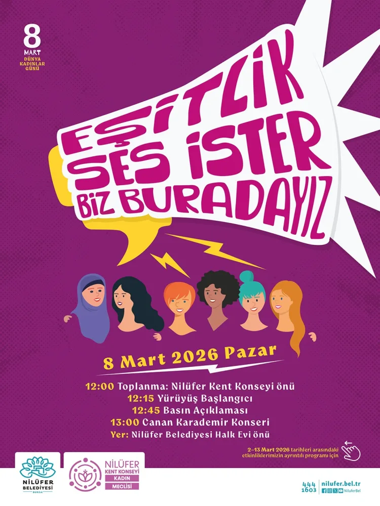 Kadınlar Günü Etkinlikleri 2 Mart’ta Başlıyor!