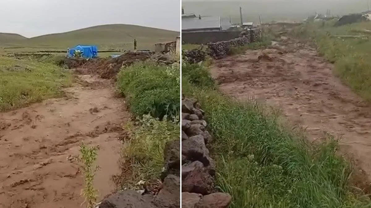 Kağızman’da Sel: Akyayla Köyü Su Altında Kaldı!