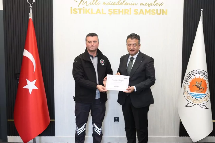 Kahraman Güvenlik Görevlisine Teşekkür Ziyareti