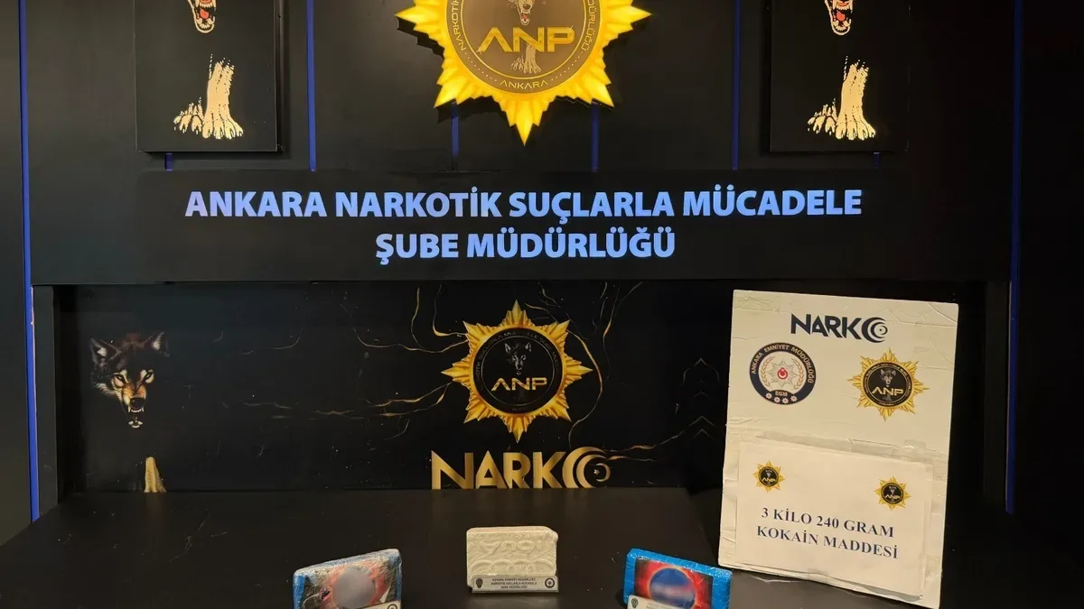 Kahramankazan’da Uyuşturucu Operasyonu: 3.2 kg Kokain!