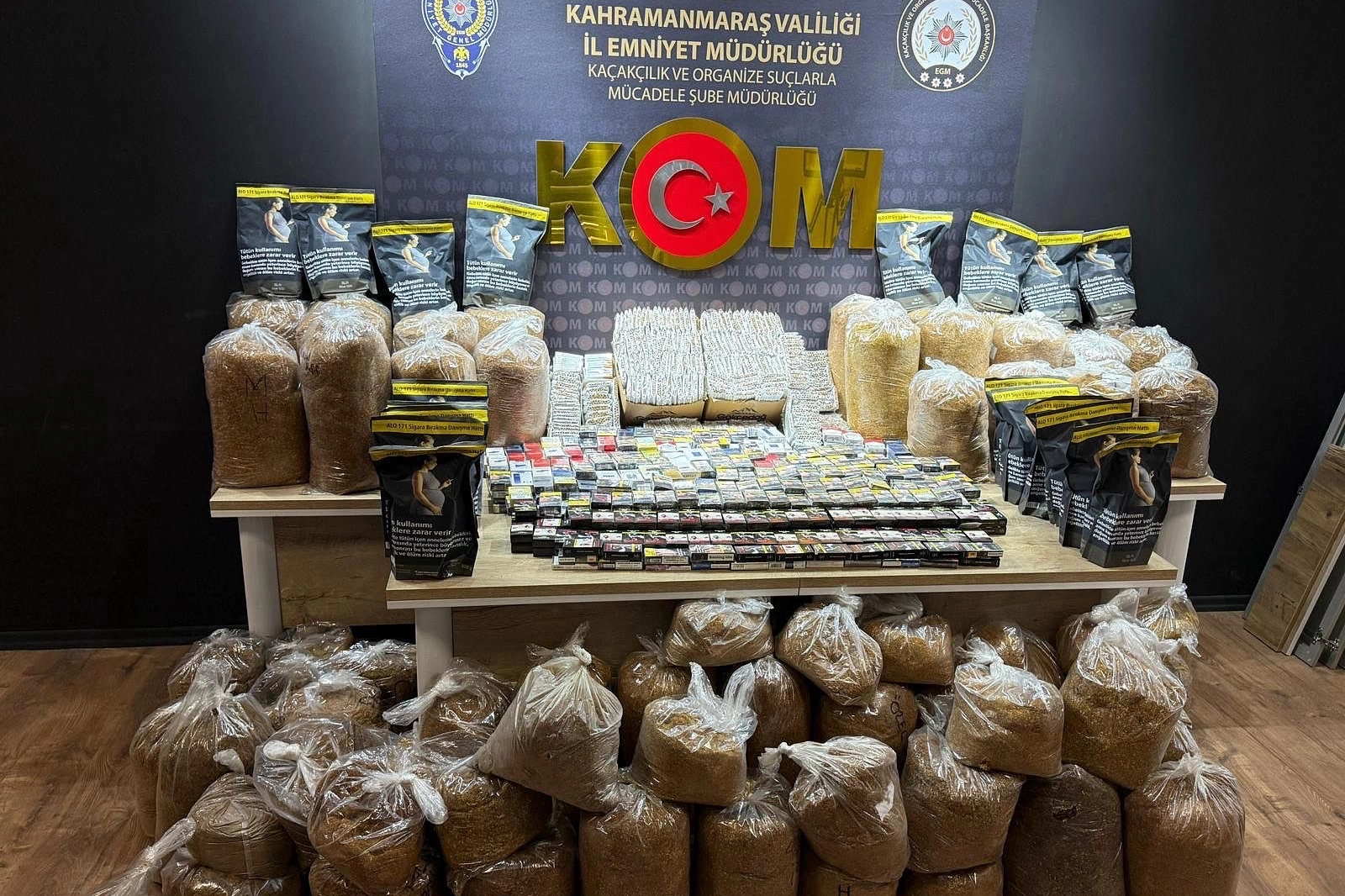 Kahramanmaraş’ta Kaçak Sigara Operasyonu!