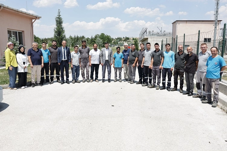 Kahveci’den Arıtma Tesisine Moral Ziyareti