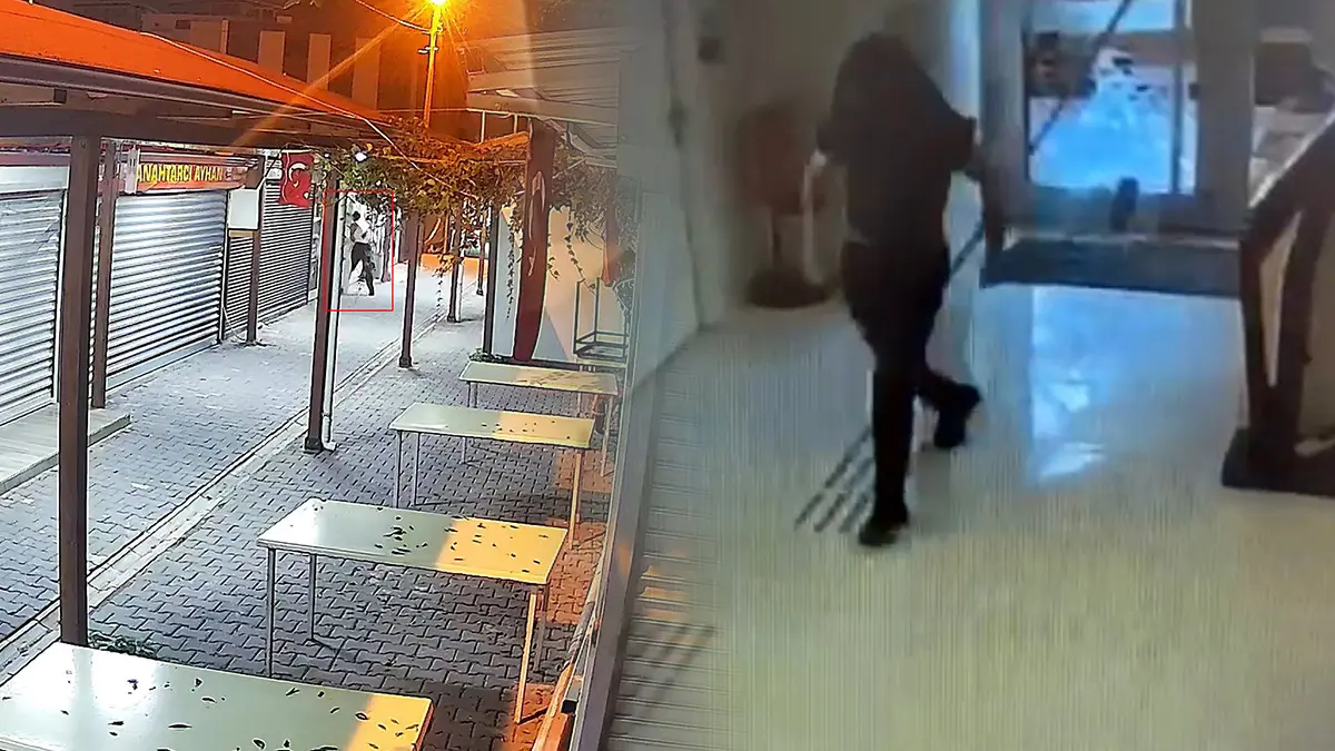 Kaldırım taşıyla banka soymaya çalıştı! Eli boş döndü