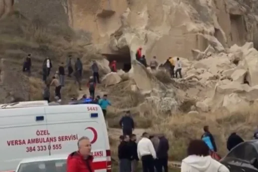 Kapadokya'da Peribacası Çökmesi: 2 Ölü, 5 Yaralı