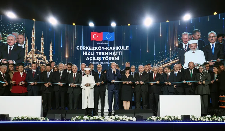 Kapıkule Hızlı Tren Hattı ile Seyahat Süresi 1.5 Saat