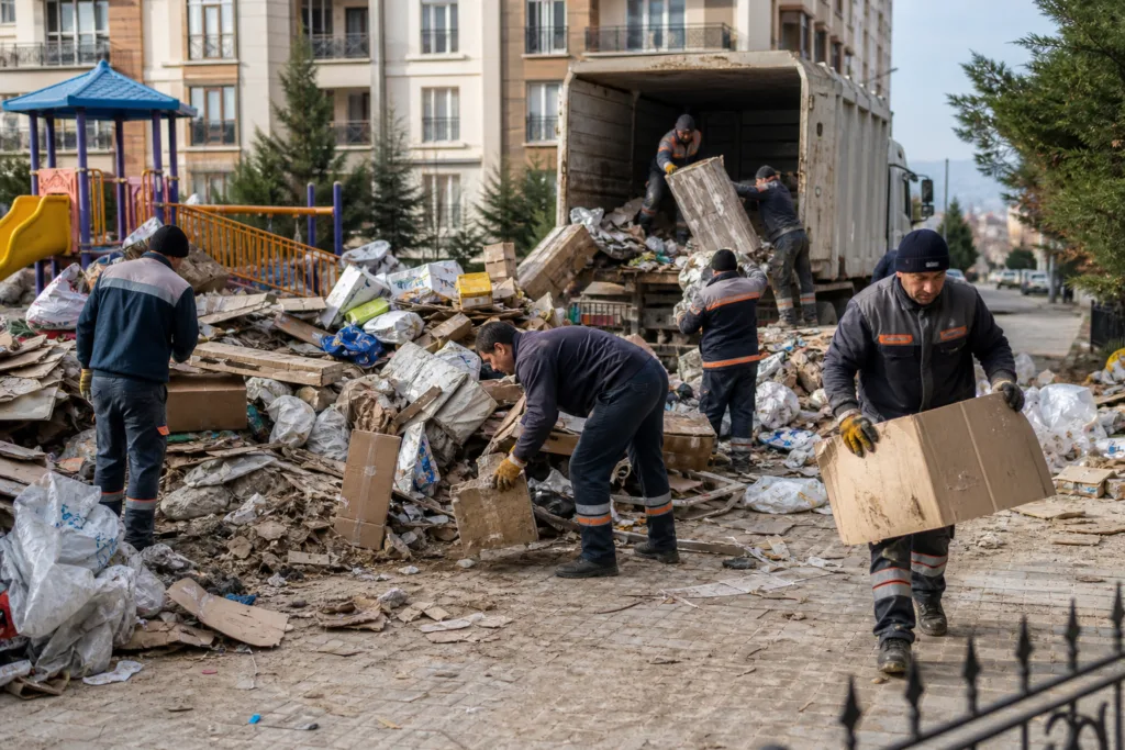 Karabük’te 4 Kamyon Çöp Temizlendi