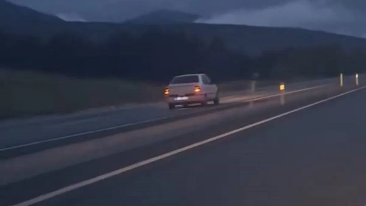 Karabük’te Ters Yolda Korku Dolu Anlar!