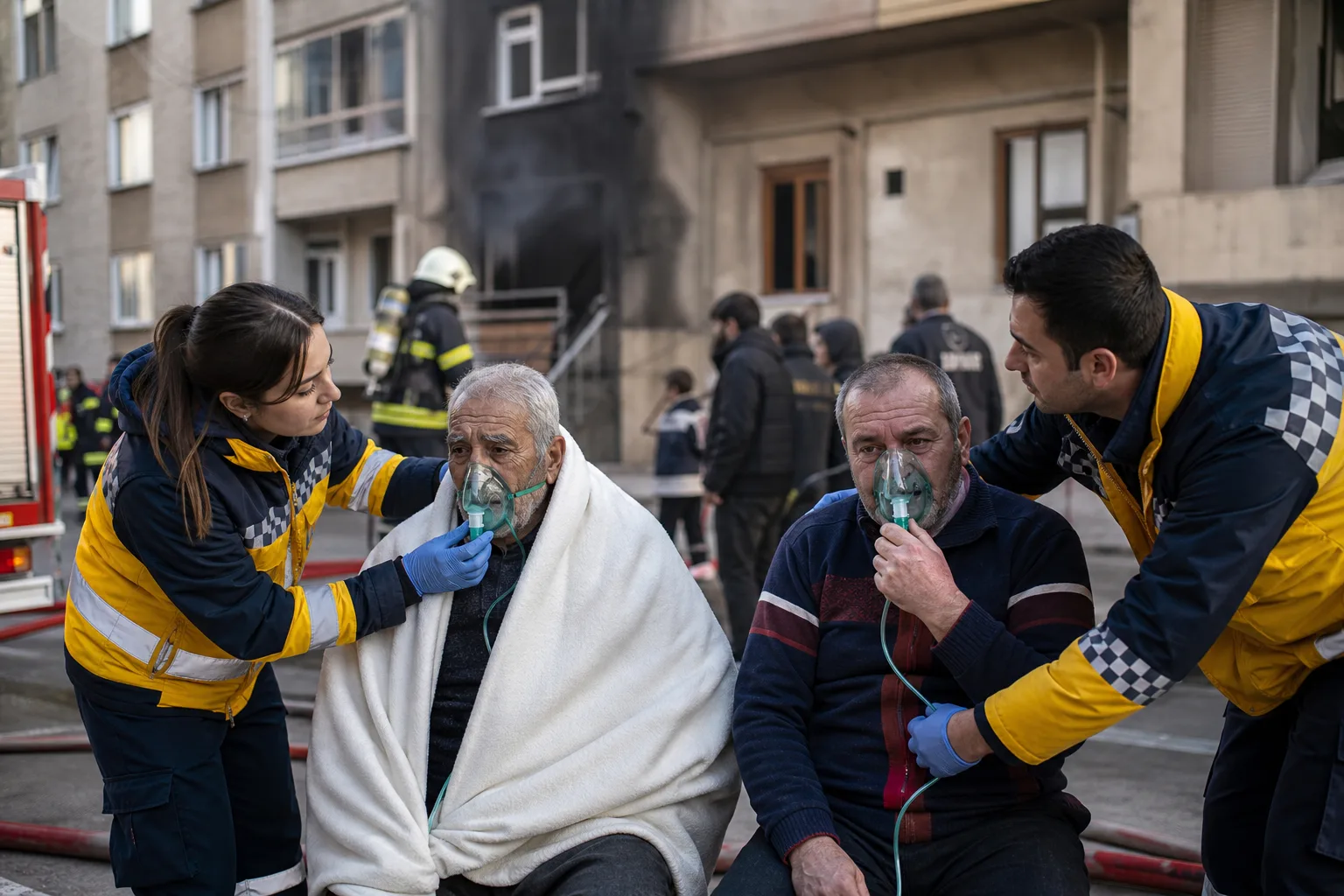 Karabük’te Yangın: 2 Kişi Hastaneye Kaldırıldı