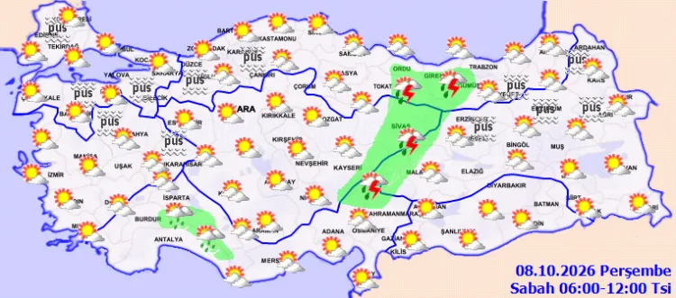 Karadeniz’de Sağanak, Doğu Anadolu’ya Yağmur Geliyor!