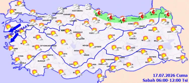 Karadeniz ve Doğu Anadolu’ya Sağanak Yağış Geliyor!
