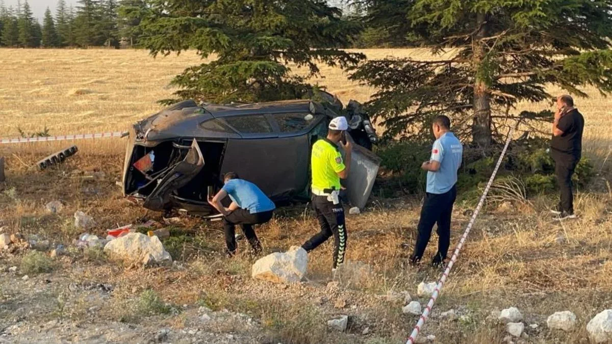 Karaman’da Takla Atan Araçta Sürücü Yaralandı