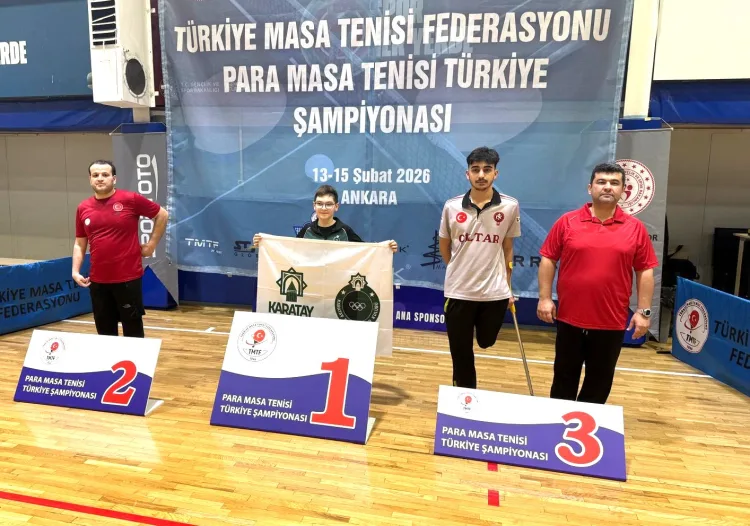 Karatay Belediyespor, Para Masa Tenisi’nde 5 Madalya!