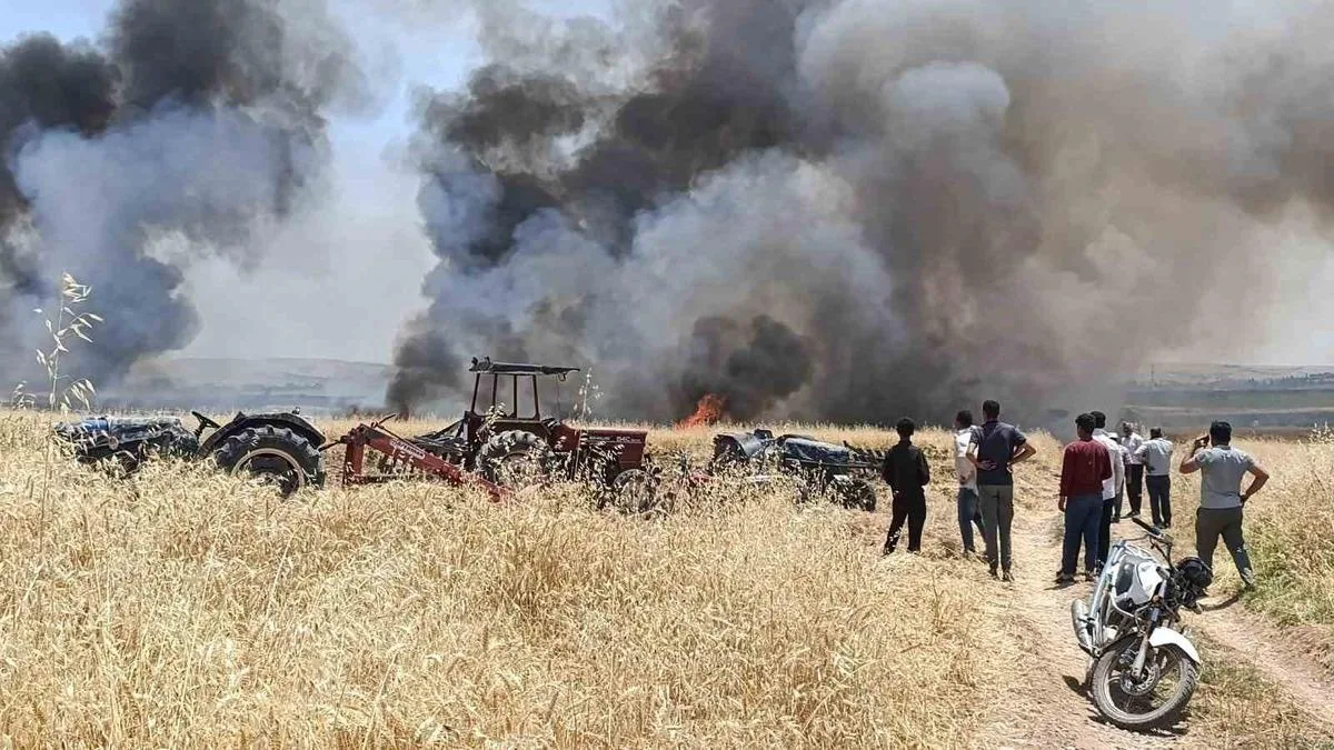 Karkamış’ta Yangın: 400 Dönüm Buğday Yandı!