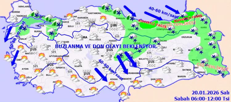 Karla Kaplanan Doğu’da Buzlanma ve Çığ Tehlikesi!