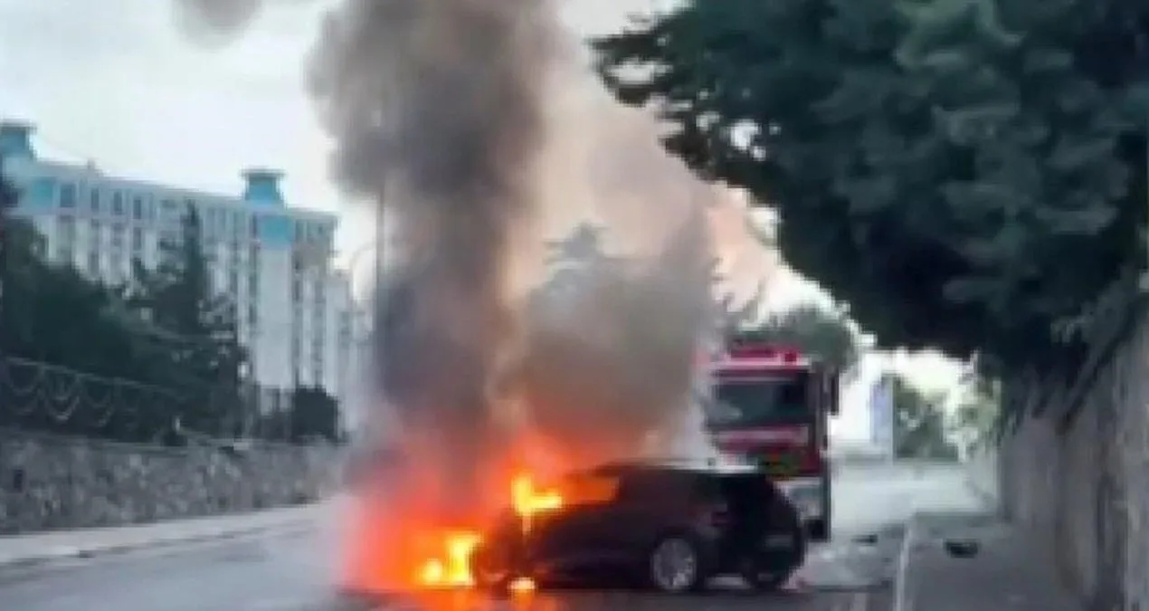Kartal’da Otomobilde Yangın, Kısa Sürede Söndürüldü!