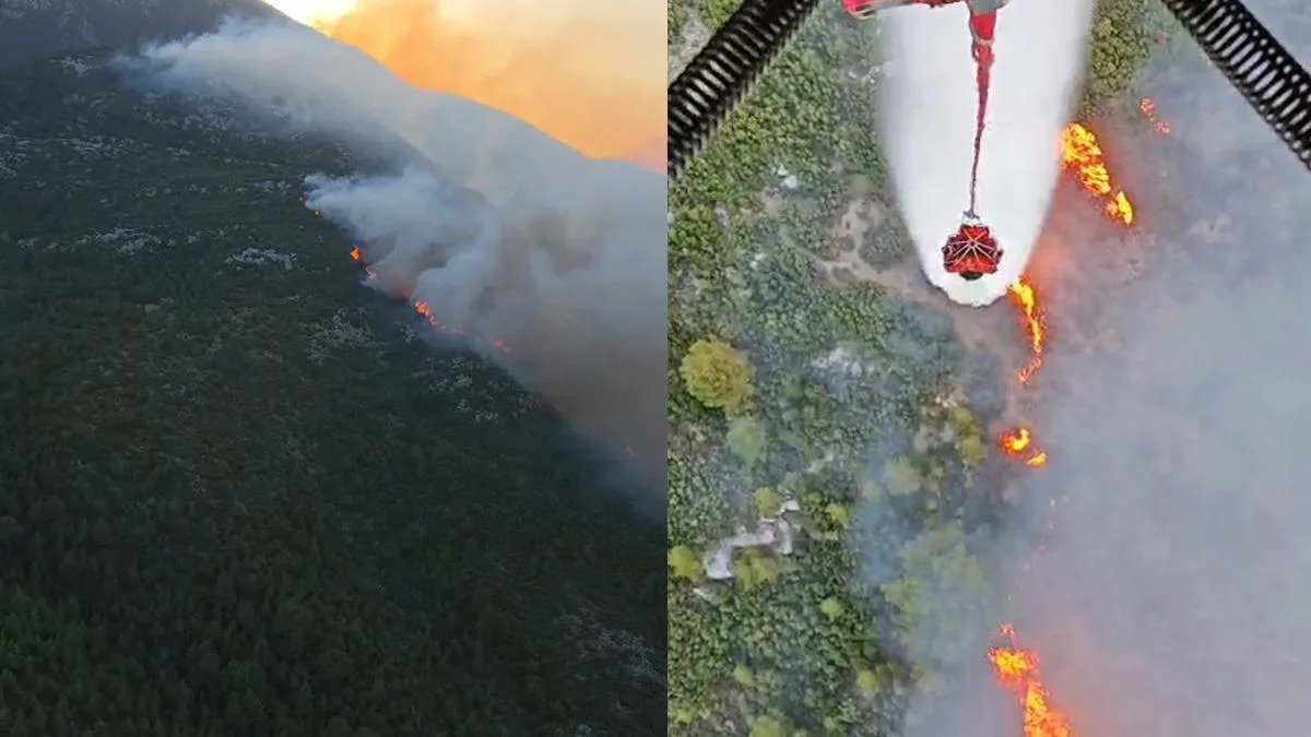 Kaş’ta Orman Yangını: Hızla Müdahale Ediliyor!