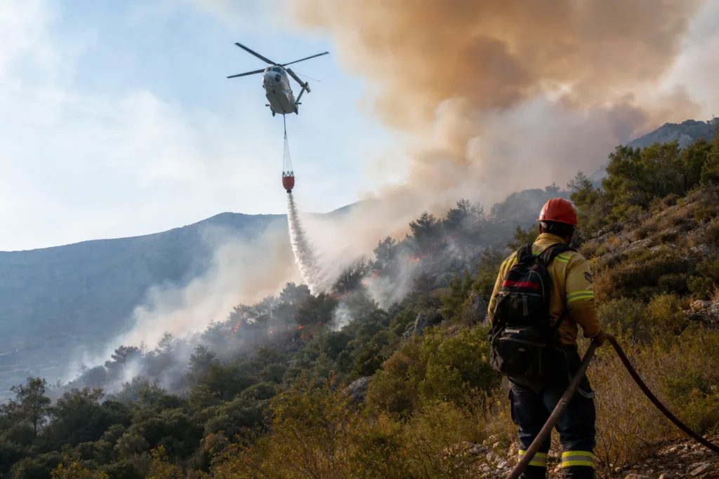 Kaş’ta Orman Yangını: Müdahale Başladı