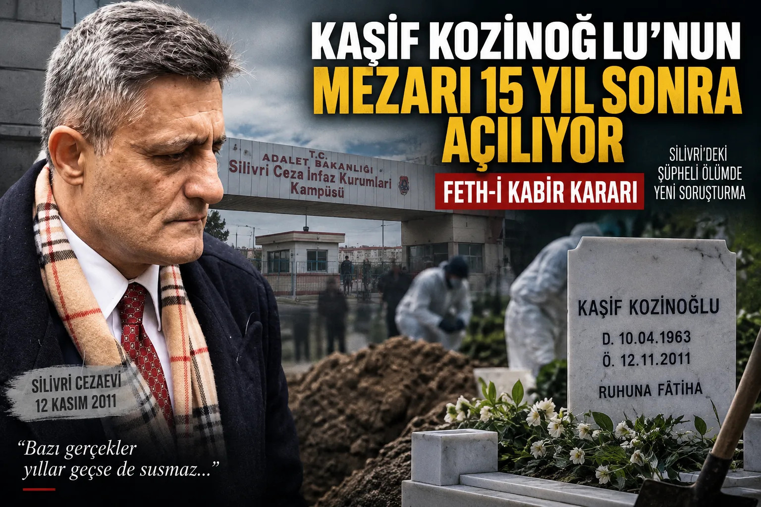 Kaşif Kozinoğlu’nun mezarı 15 yıl sonra açılıyor!