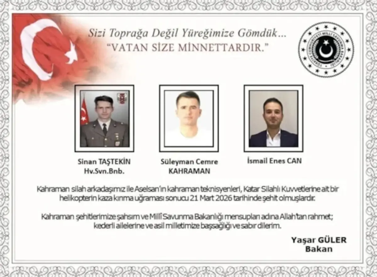 Acı haber Türkiye'yi yasa boğmuştu! Şehitlerimiz için Katar'da cenaze namazı kılındı 2