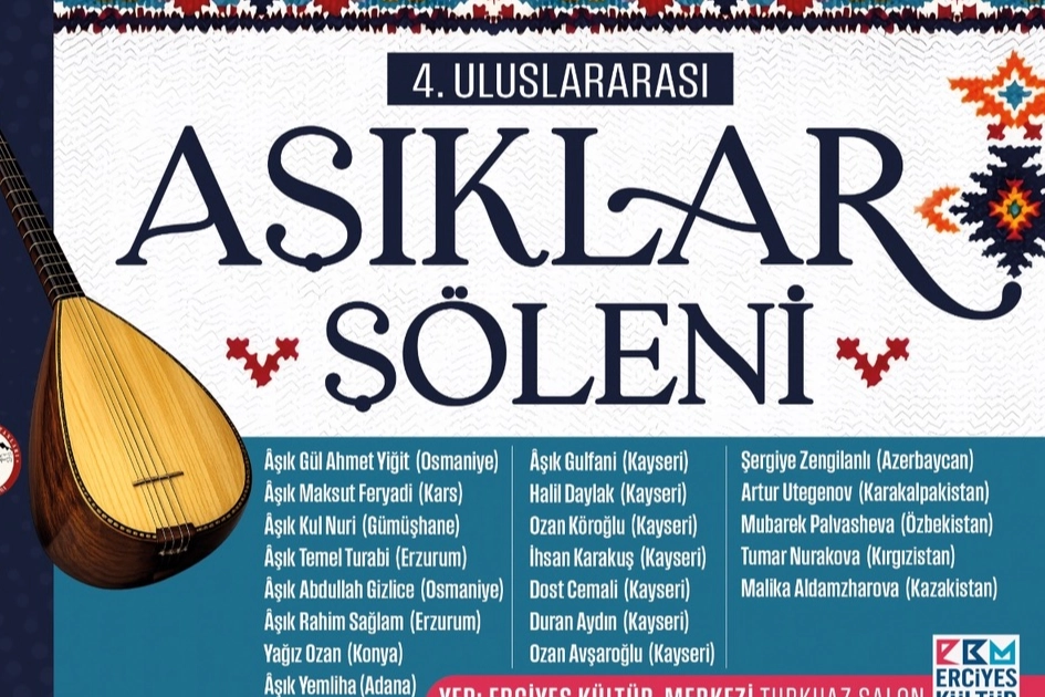 Kayseri 4. Uluslararası Âşıklar Şöleni Başlıyor!