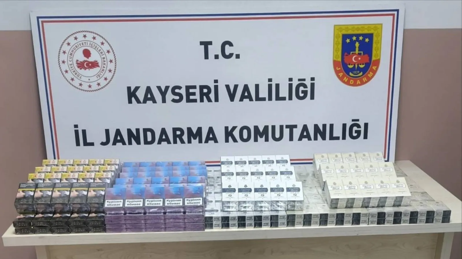 Kayseri’de 560 Paket Kaçak Sigara Ele Geçirildi!