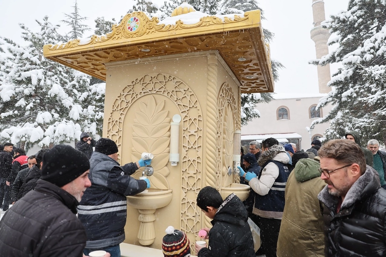 Kayseri’de İkram Çeşmesi, Gönüllere Sıcaklık Katıyor
