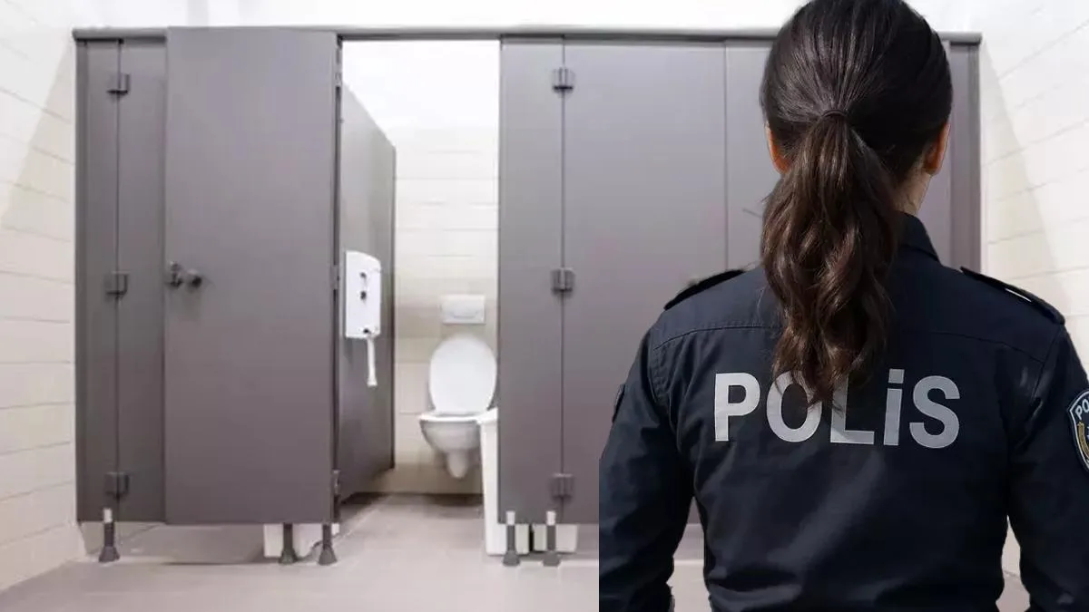 Kayseri’de Kadın Polisin Tuvalet Skandalı!