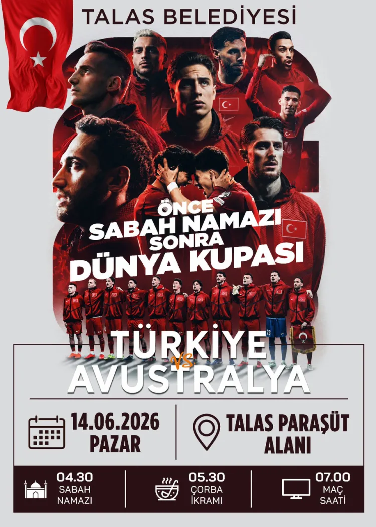 Kayseri’de Milli Heyecan: Namaz ve Maç Coşkusu!