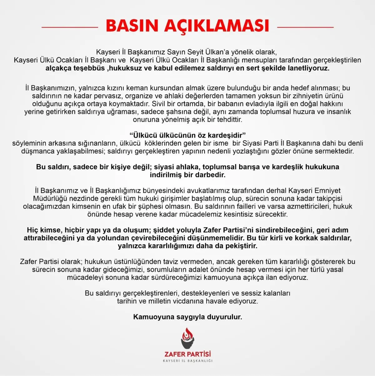 MHP ile Zafer Partisi arasında gerginlik: