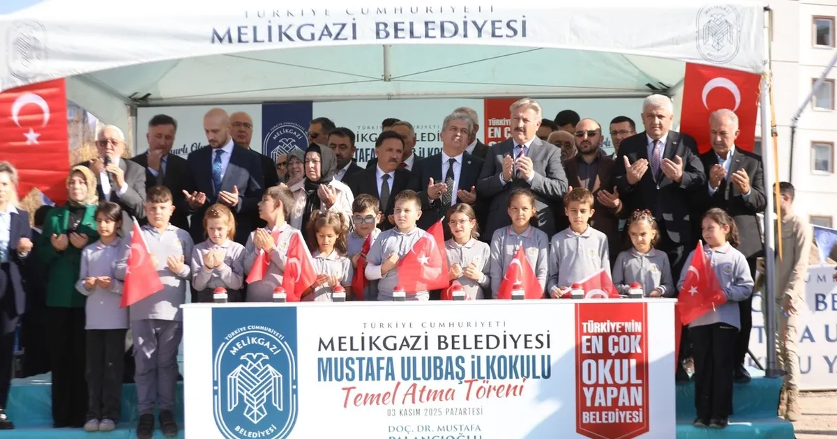 Kayseri Melikgazi’de Yeni Okulun Temeli Atıldı!