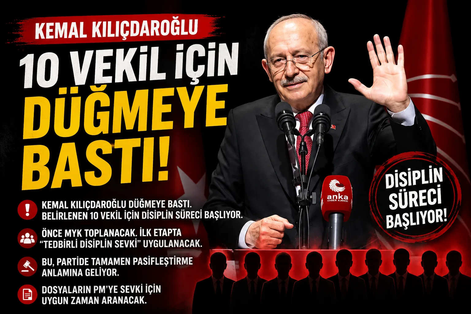 Kemal Kılıçdaroğlu 10 vekil için talimatı verdi!