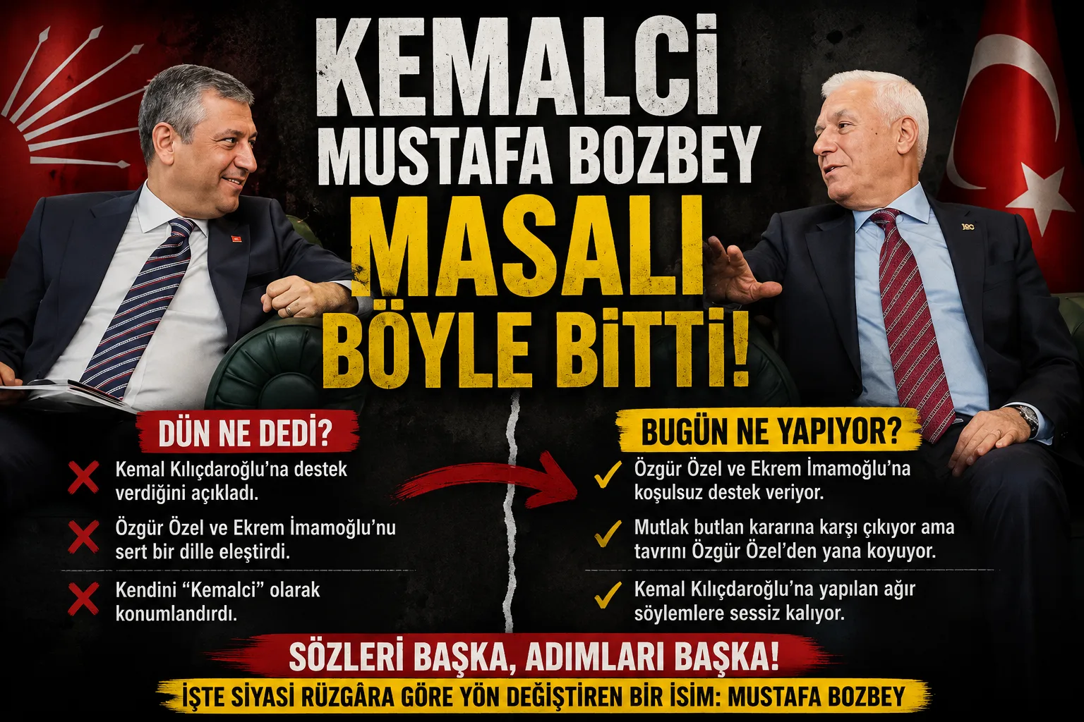 Kemalci Mustafa Bozbey Masalı Böyle Bitti!