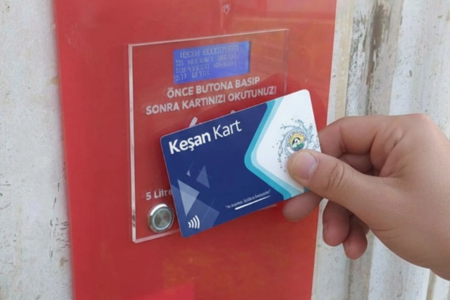 Keşan’da Hayır Çeşmelerine Kartlı Sistem Geldi!
